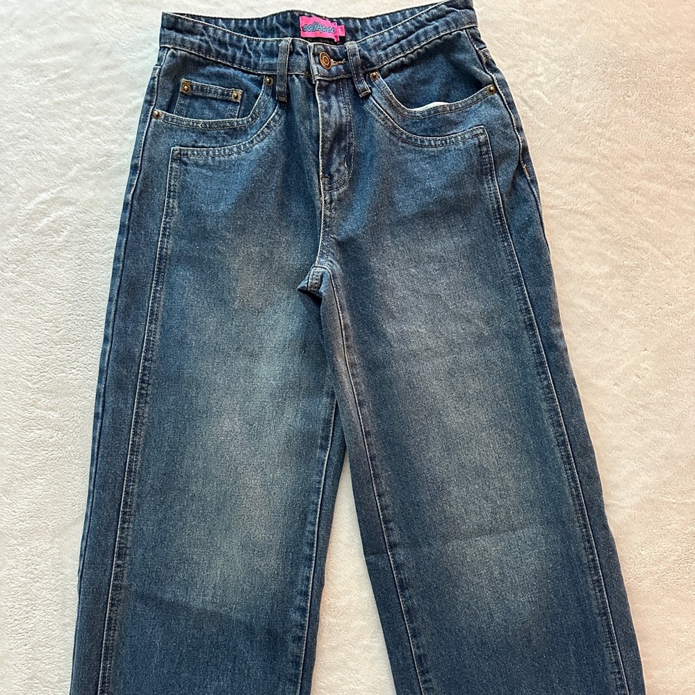 COPY - EDIKTED Cuffed Low rise Jeans